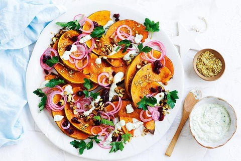 Pumpkin and pistachio salad